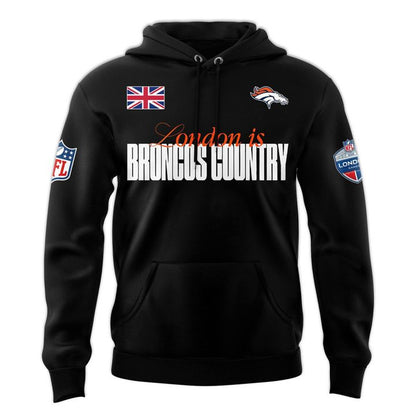 Denver Broncos NFL London game 2025 Limited Hoodie - Black