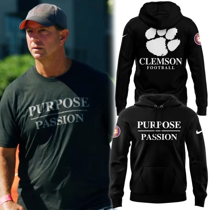 Dabo Swinney Clemson Tigers Football Purpose/Passion Hoodie