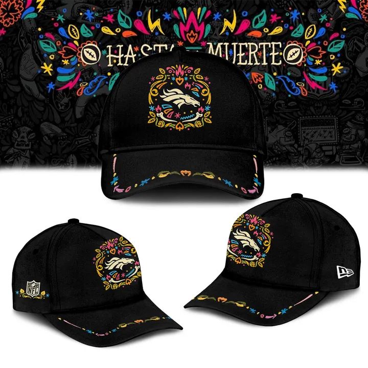 Limited Edition Denver Broncos Black Hasta La Muerte Graphic Hoodie
