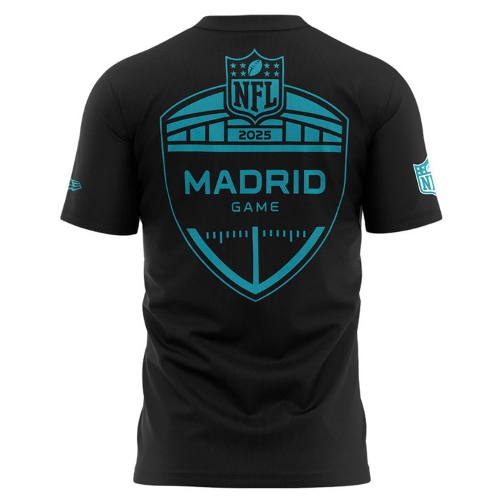 Miami Dolphins 2025 NFL Madrid game T-shirt - Black