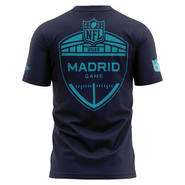 Miami Dolphins 2025 NFL Madrid game T-shirt - Navy