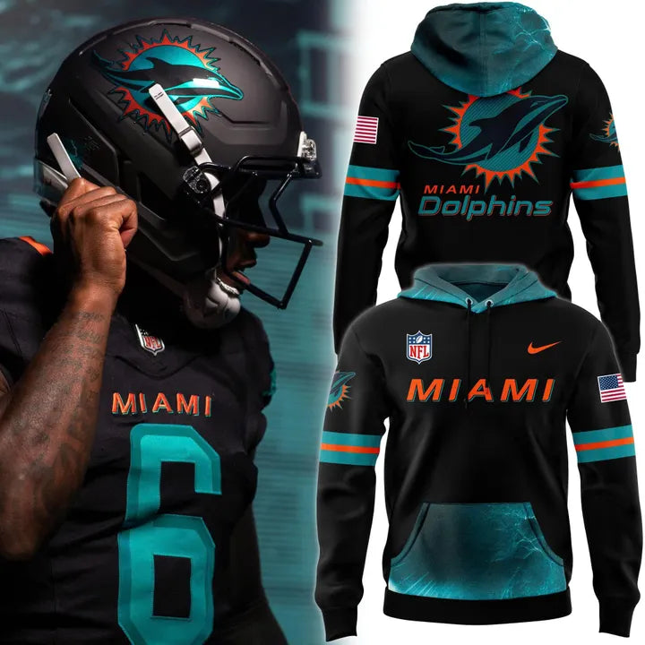 Miami Dolphins Nike Rivalries Hoodie Black 2025