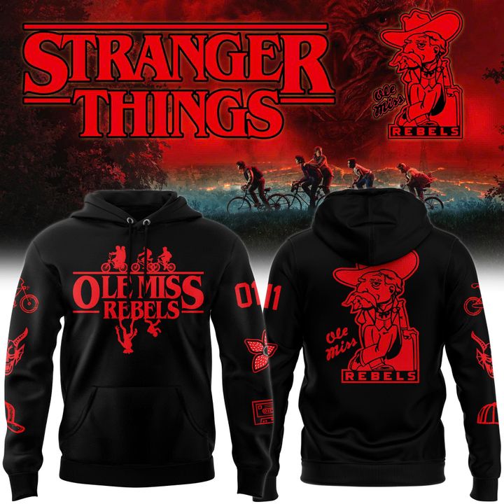 Ole Miss football 2025 Stranger things Hoodie