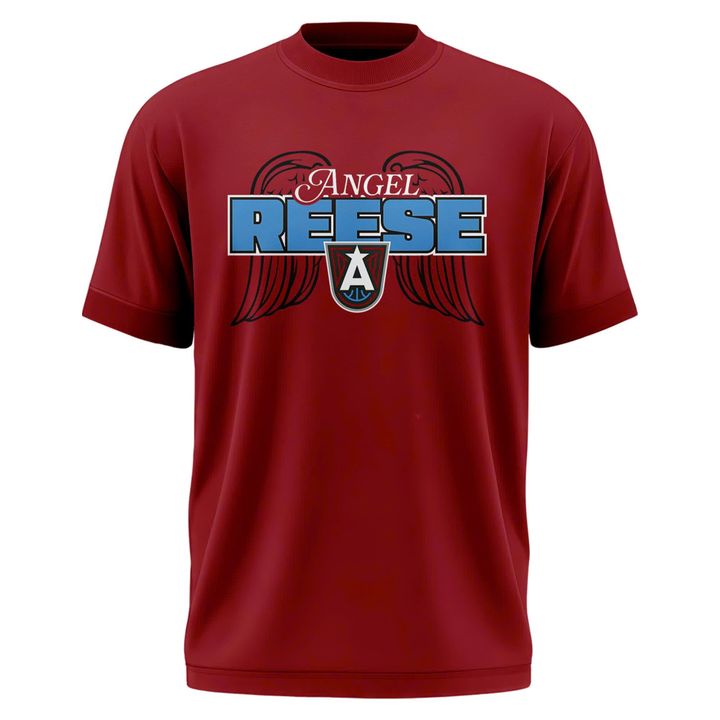 Atlanta Dream Angel Reese Dream Red Draft T-Shirt - Limited Edition