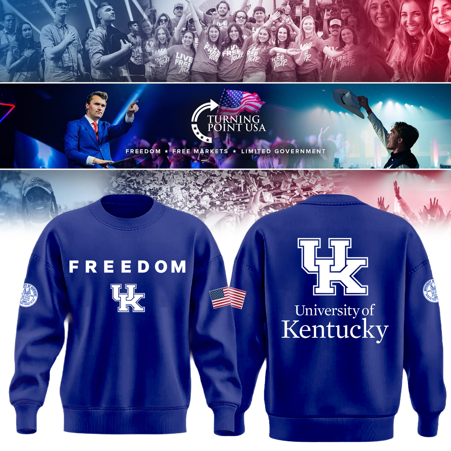 Kentucky University x Turning Point USA Sweatshirt