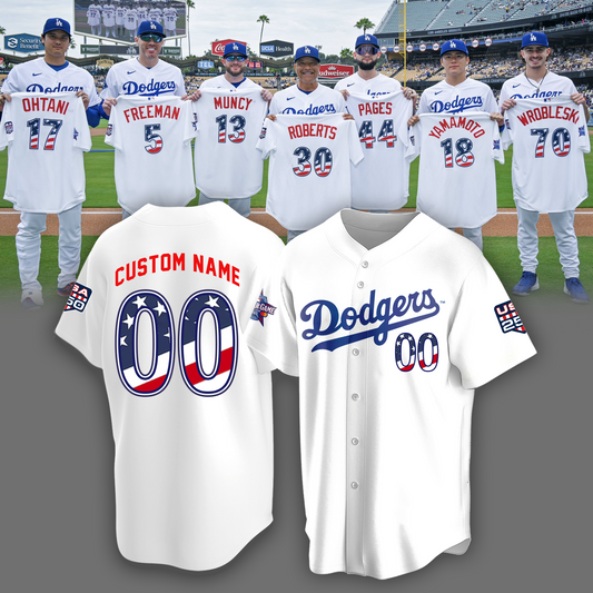 Limited Edition LA Dodgers 2026 USA250 All Star Baseball Jersey
