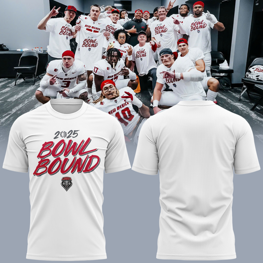 New Mexico Football  '' BOWL BOUND '' T-Shirt 2025