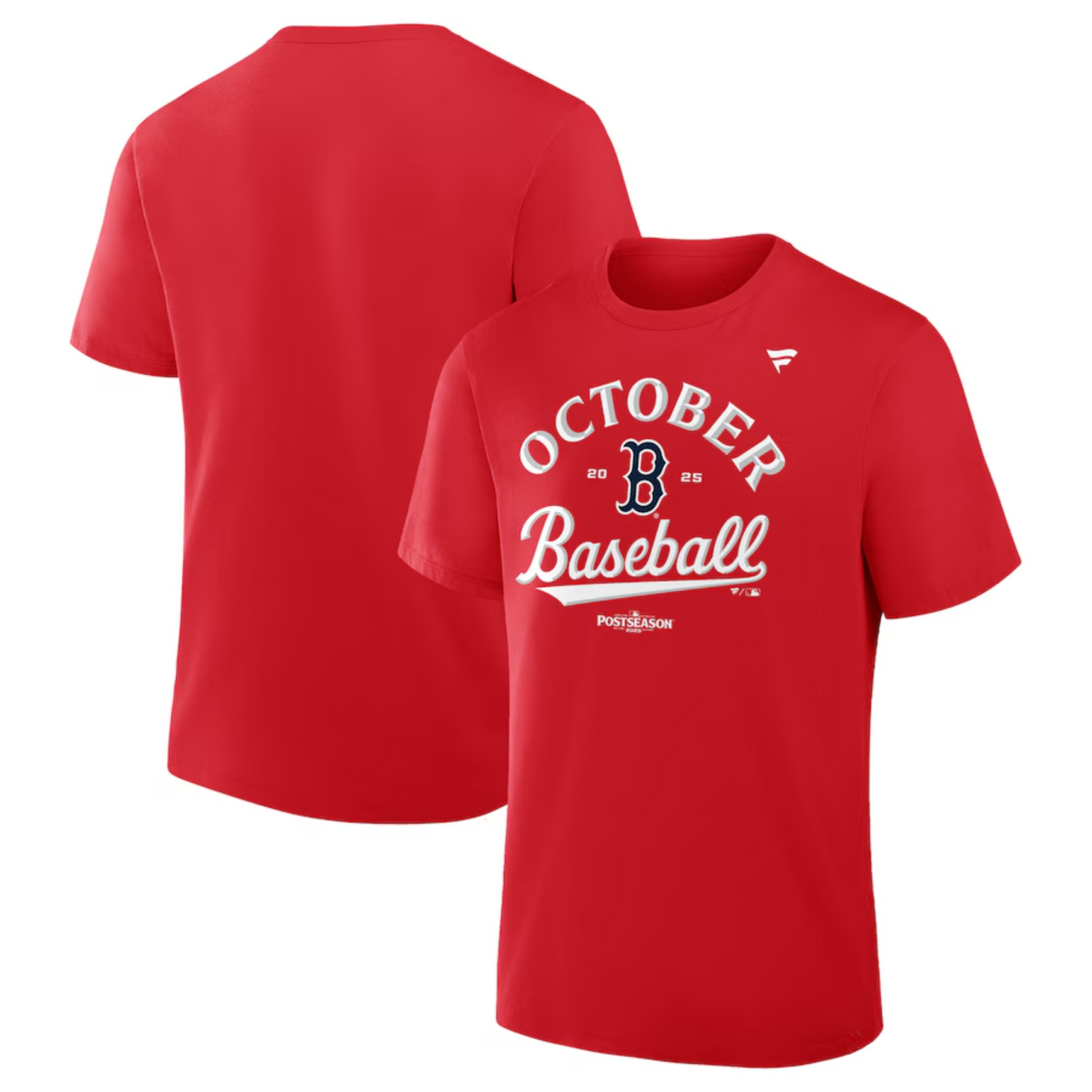 Men's Boston Red Sox Red 2025 Postseason Locker Room T-Shirt