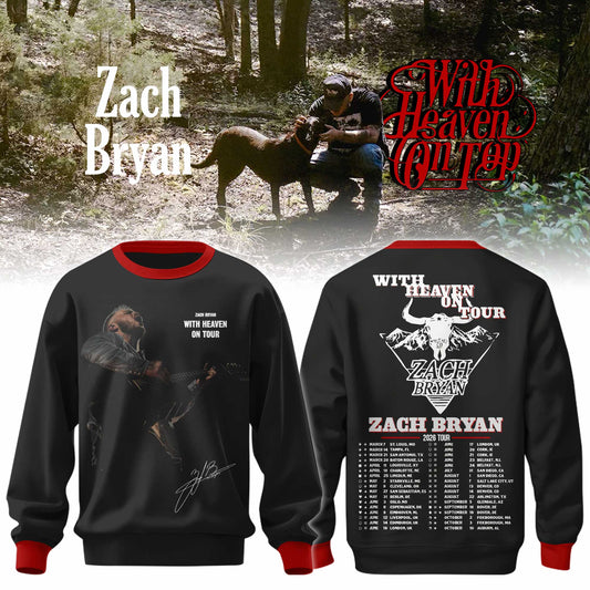The With Heaven On Tour Zach Bryan Limited Edition Sweater