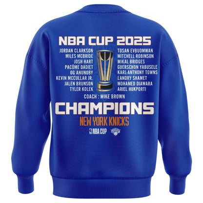 New York Knicks 2025 NBA Cup Champions Sweater Limited Edition