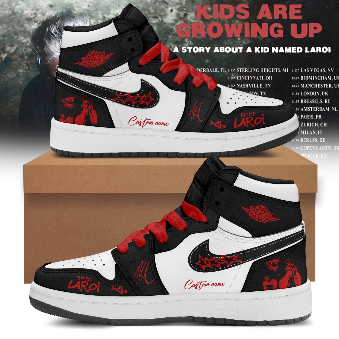 THE KID LAROI TOUR MERCH 2026 SNEAKERS ARE HERE ðŸ’”ðŸ”¥