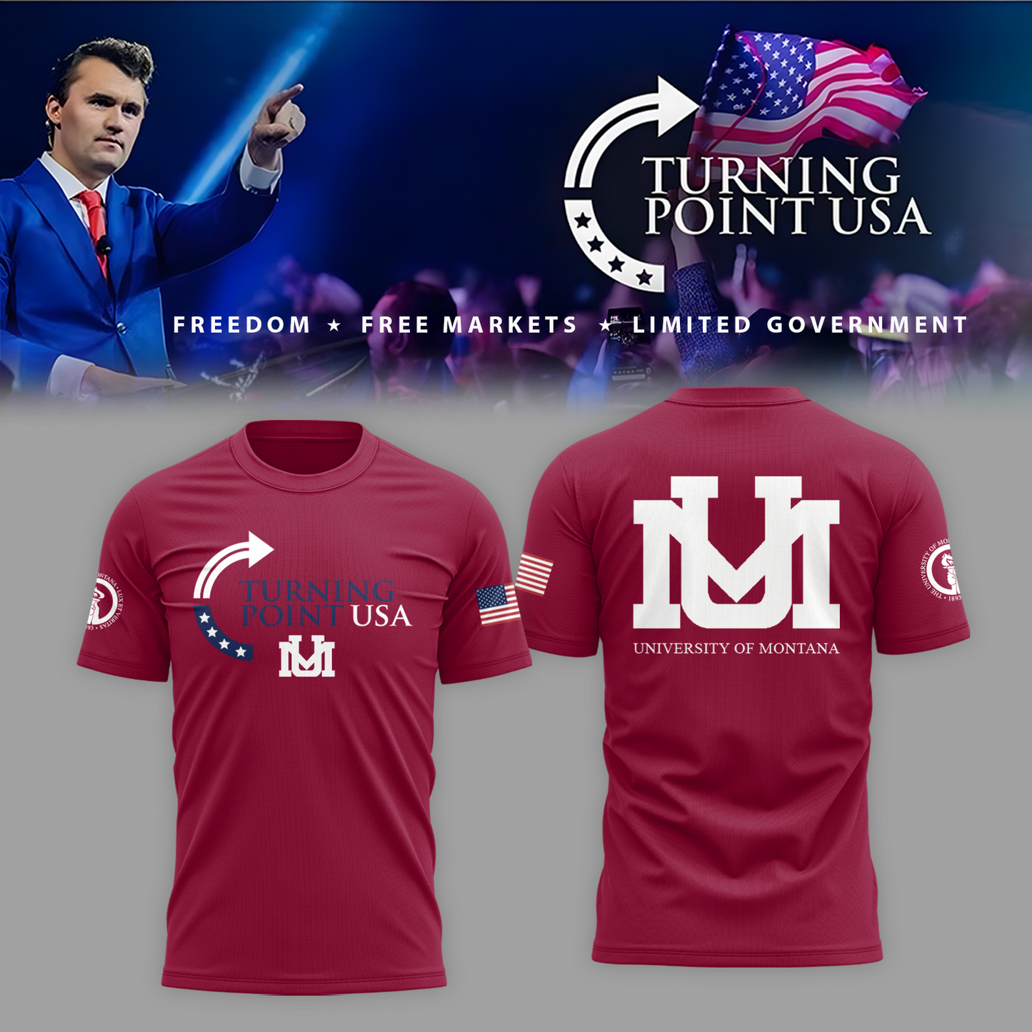 Montana University x Turning Point USA T-Shirt