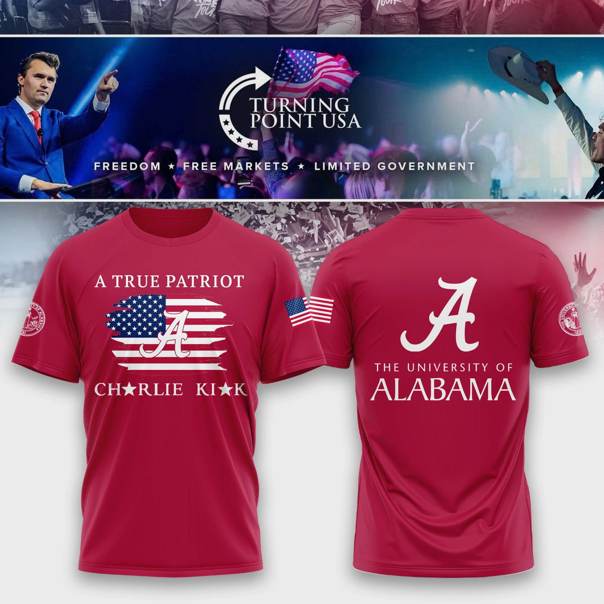 .   Alabama  Campus Freedom Tshirt