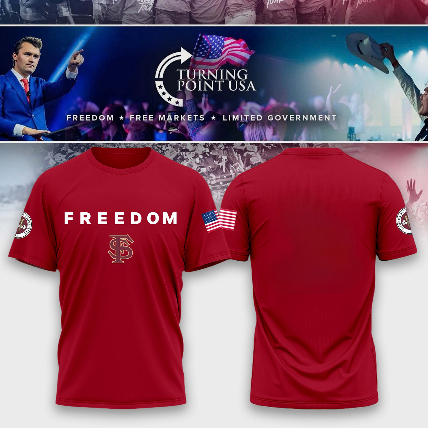 FSU - Florida State University x Freedom T-Shirt