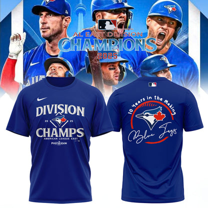 2025 American League East Champion – Toronto Blue Jays T-Shirt
