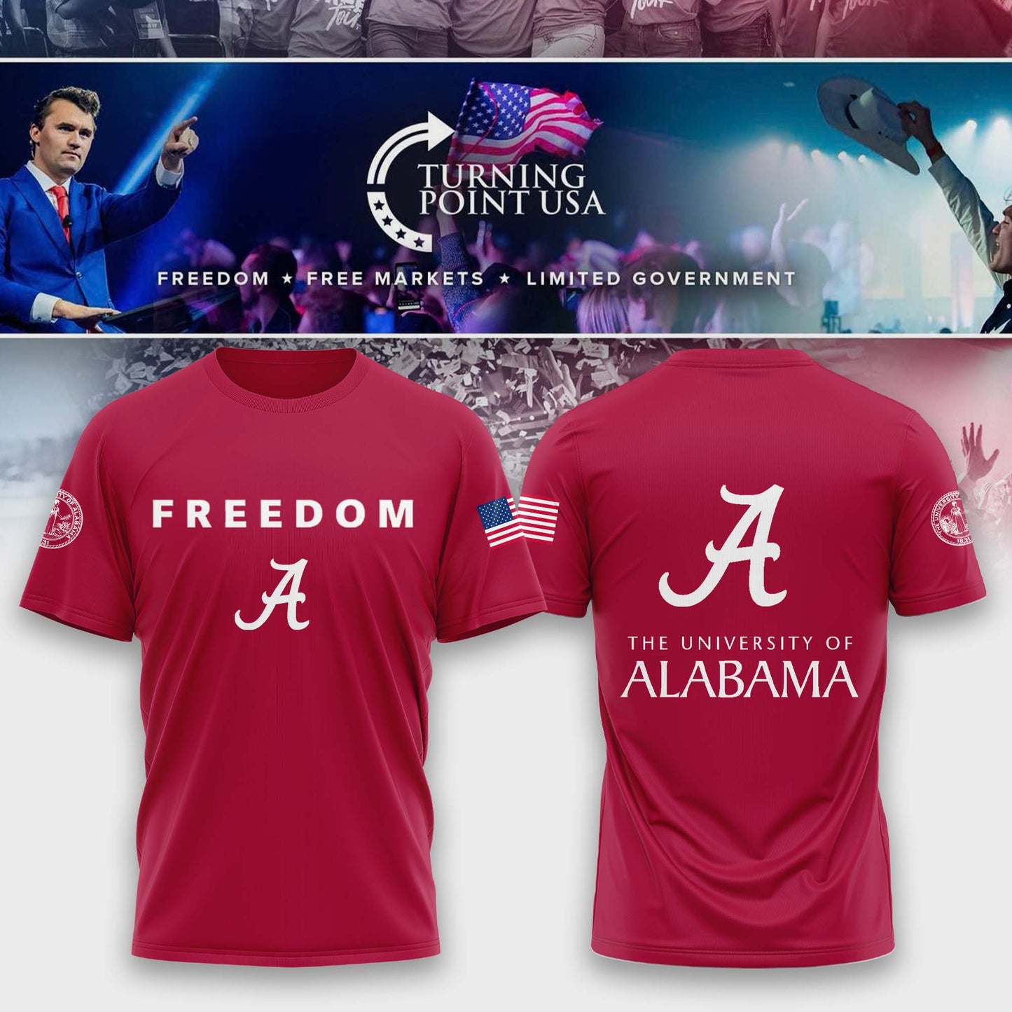 .      Alabama  Campus Freedom Tshirt