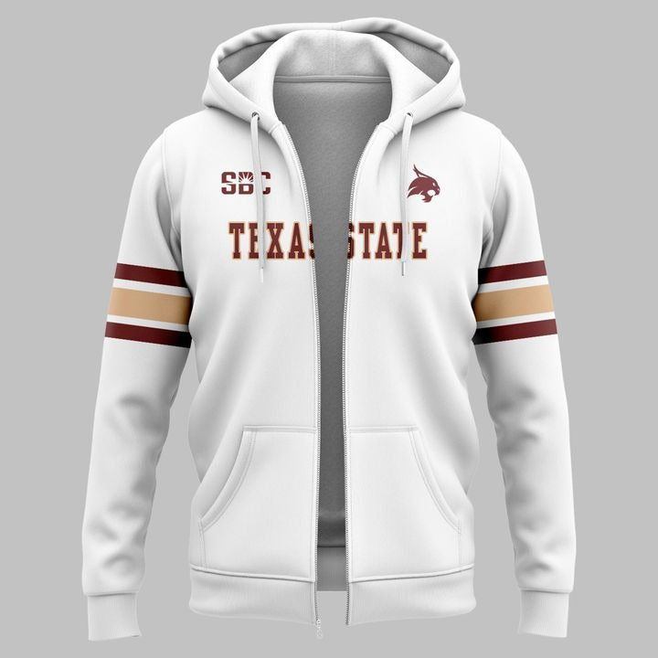 Special New Texas State Helmet Logo Uniform Zip Hoodie