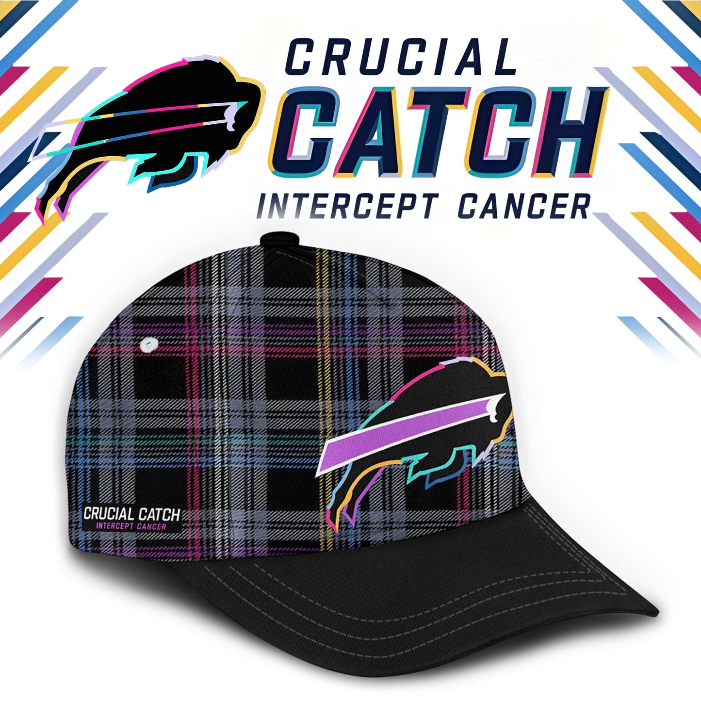 Buffalo Bills 2024 NFL Crucial Catch Combo Hoodie | Cap | Jogger Caro