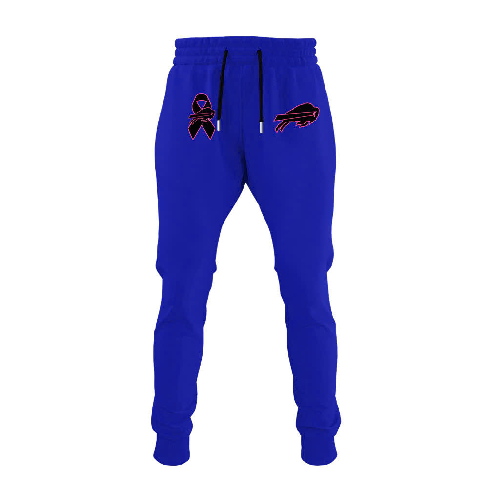 Buffalo Bills Crucial Cancer Hoodie 115 &amp; Cap &amp; Jogger BL