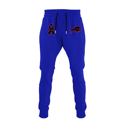 Buffalo Bills Crucial Cancer Hoodie 115 &amp; Cap &amp; Jogger BL