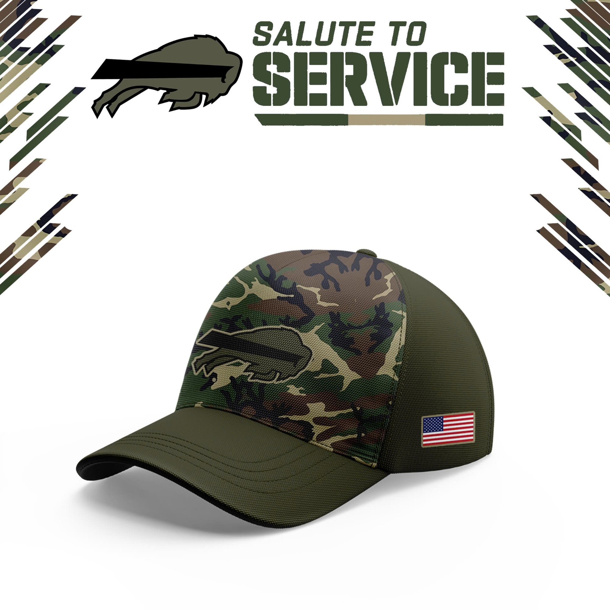 Buffalo Bills 2024 Salute to Service Club Fleece Edition Hoodie V2