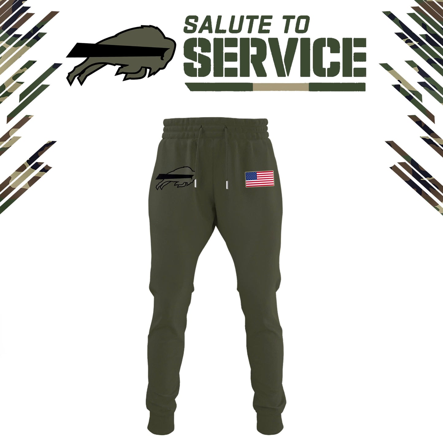 Buffalo Bills 2024 Salute to Service Club Fleece Edition Hoodie V2