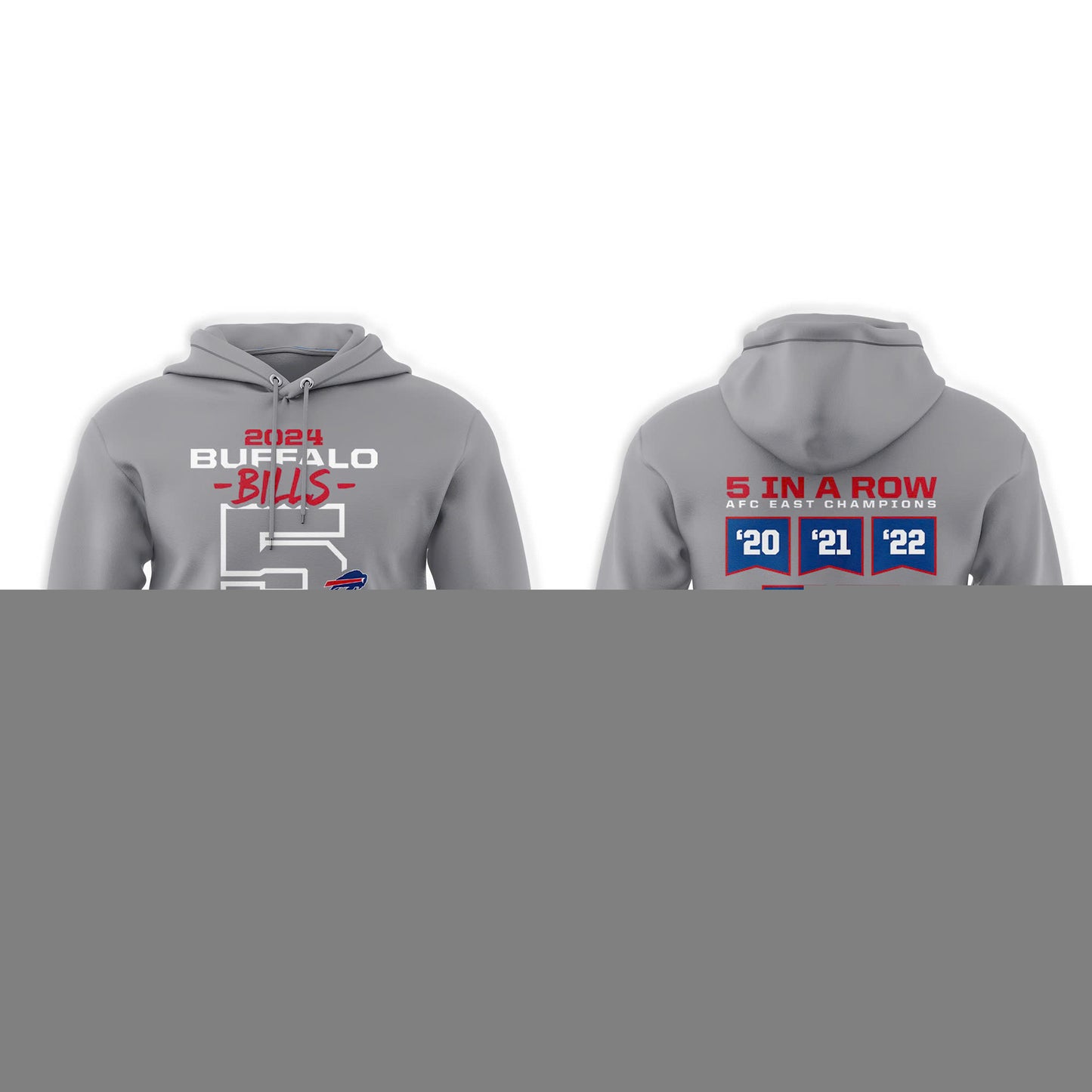 Buffalo Bills 5 Straight AFC East Division Champions Hoodie