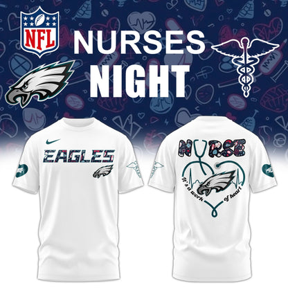 Philadelphia Eagles Nurses Appreciation Blue Tshirt