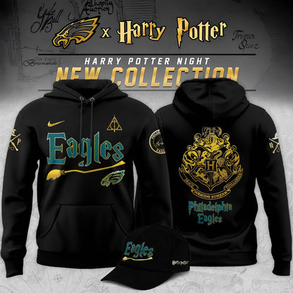 Philadelphia Eagles x Harry Potter Limited Edition Hoodie – Black