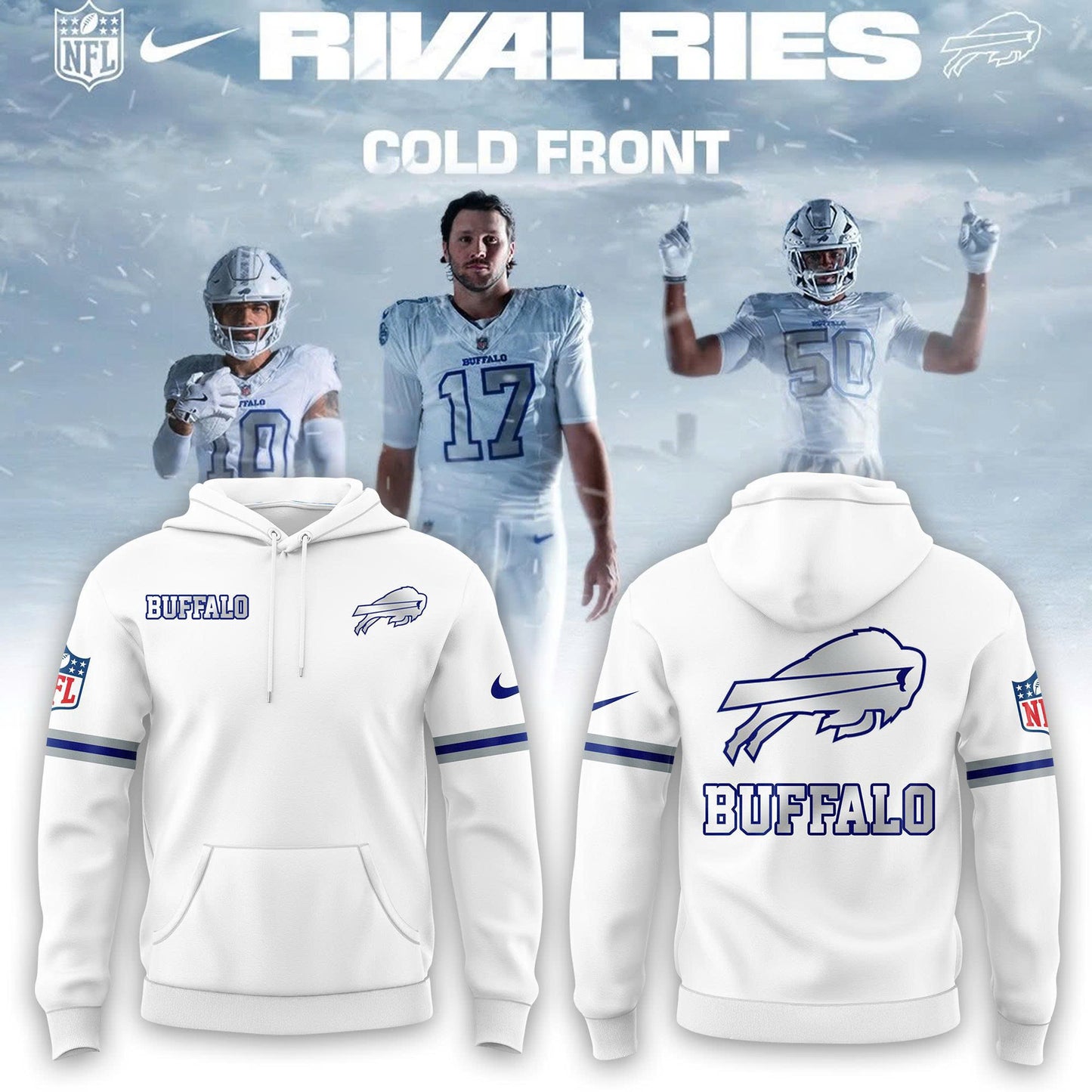 Buffalo Bills Cold Front Rivalries Hoodie | Cap | Joggers