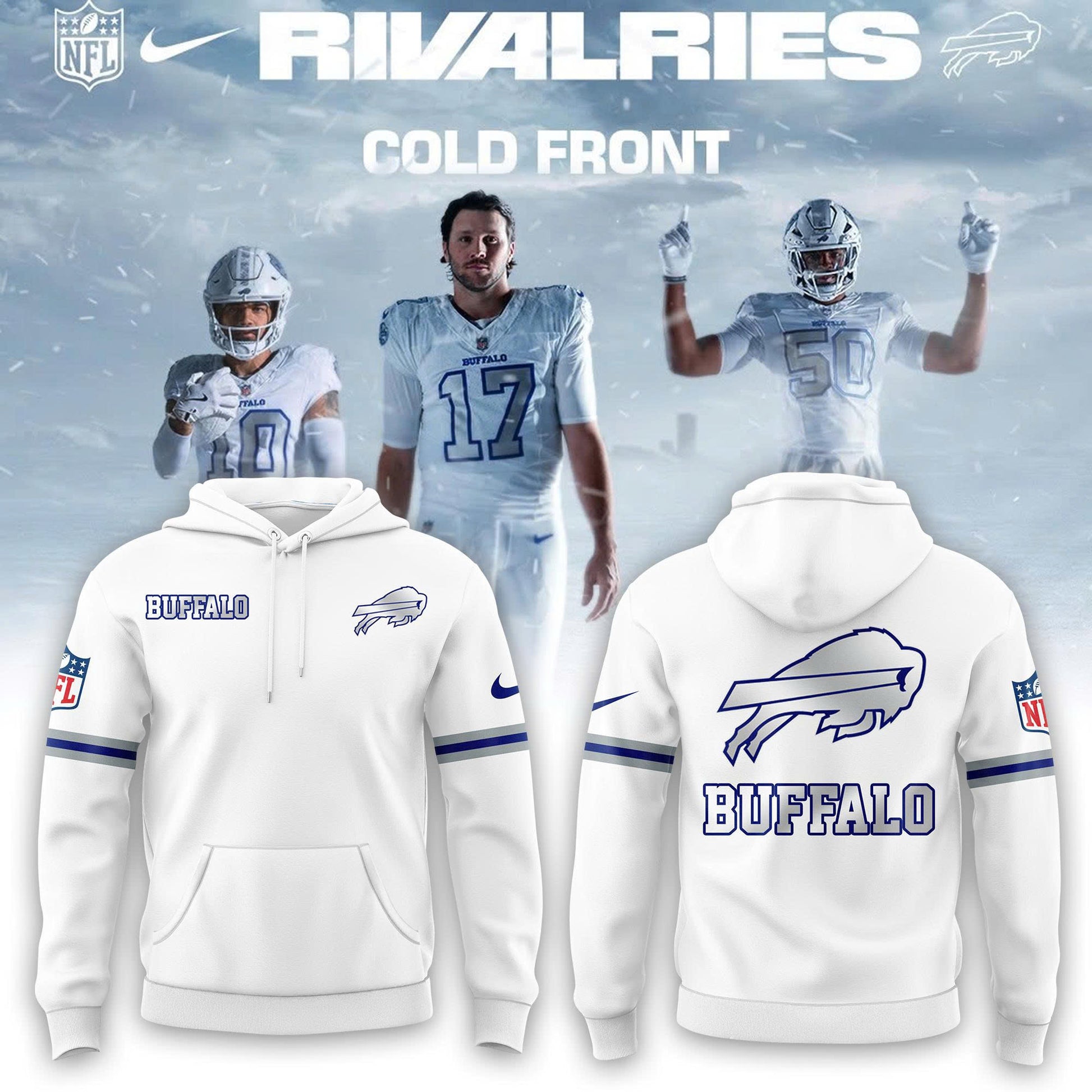 Buffalo Bills Cold Front Rivalries Hoodie | Cap | Joggers
