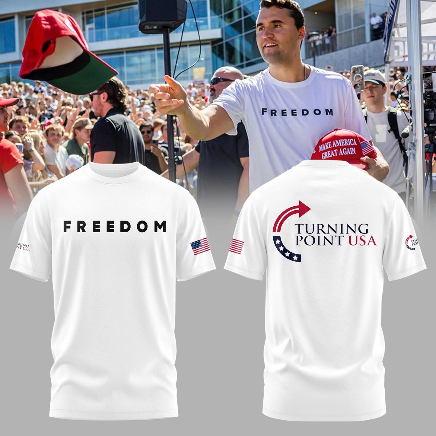 Charlie Kirk Freedom Hoodie 2025 Tshirt | Jogger | Cap