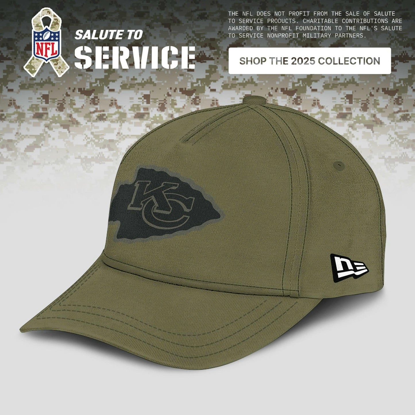 All Teams Salute to Service Olive 2025 Special Editions Hoodie
