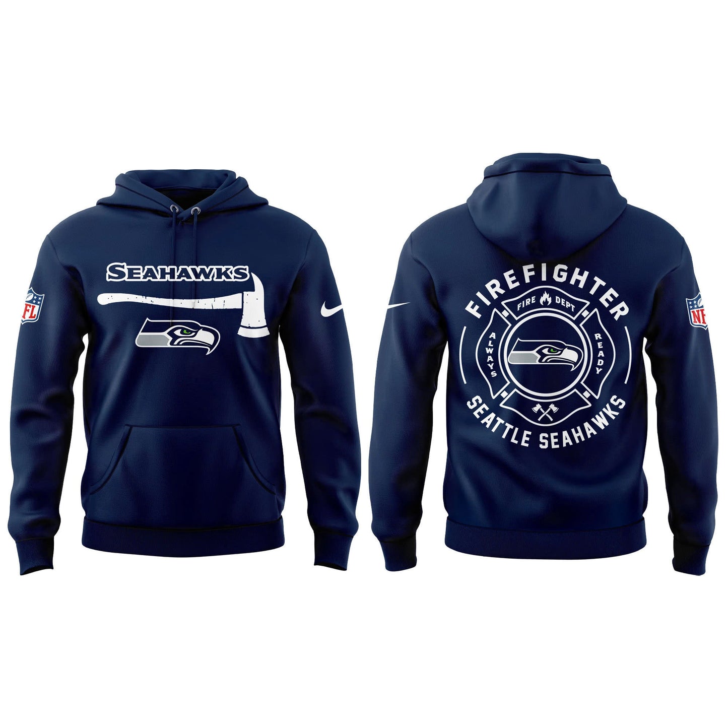 Seattle Seahawks Firefighter Appreciation Day Hoodie | Jogger | Cap Limited Edition
