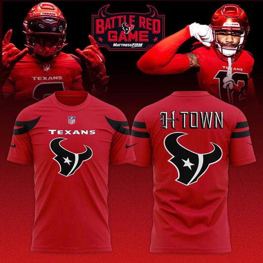 _ Houston Texans Battle Red Game Limited Edition T-shirt