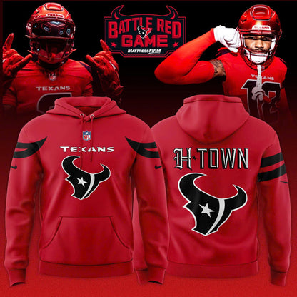 _ Houston Texans Battle Red Game Limited Edition Hoodie
