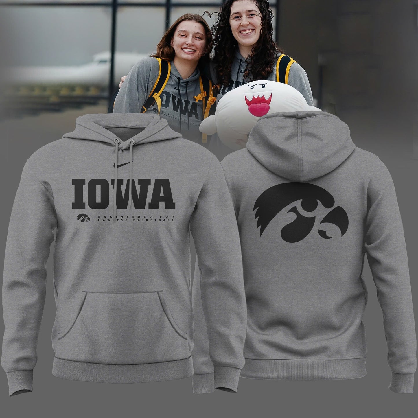 _ Iowa Hawkeyes Gray 2025 Hoodie