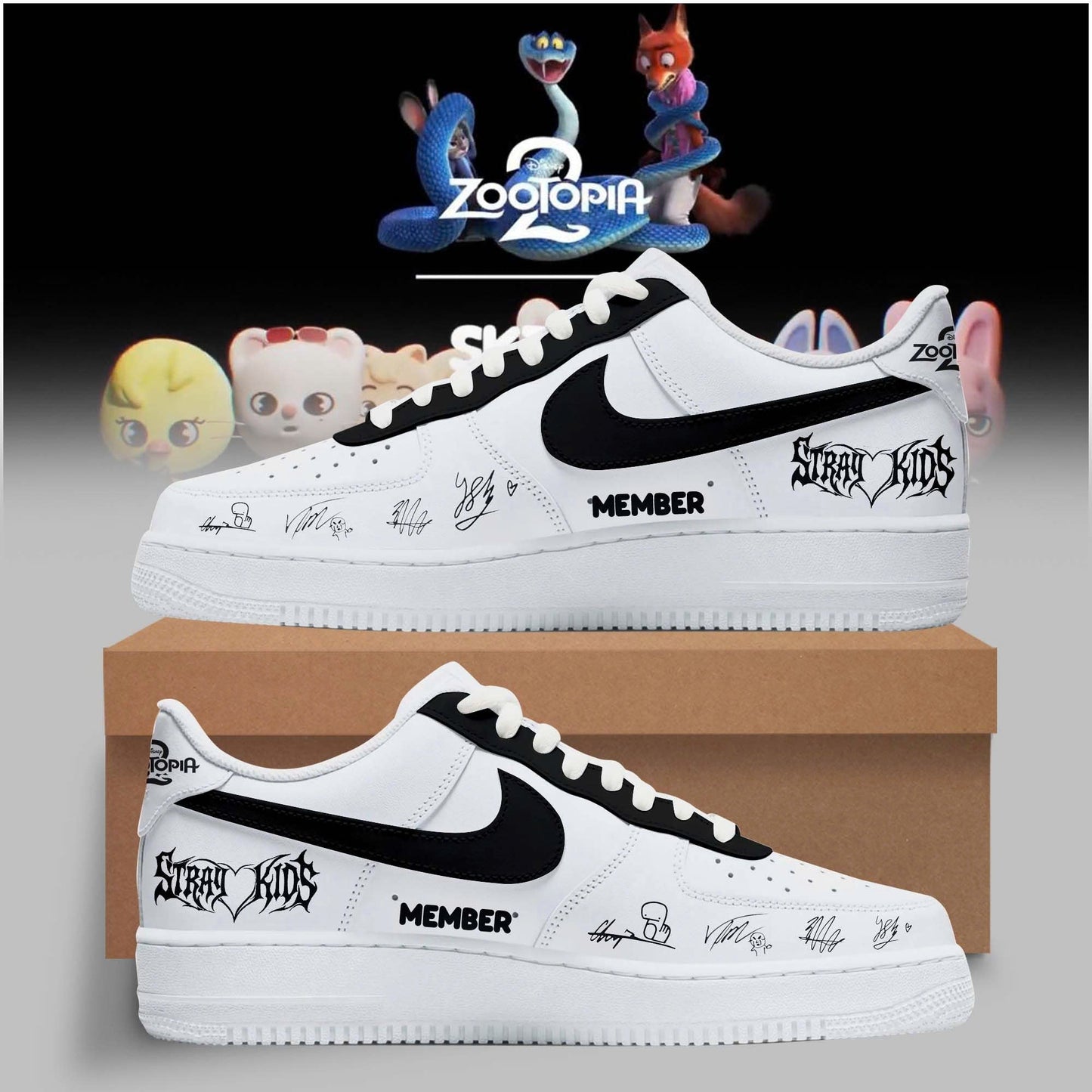 SKZOO x Zootopia 2 Collection “ AF1 - Custom Name/ Member