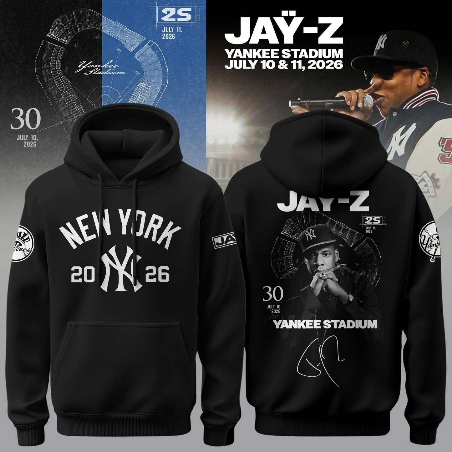 NYY x Jay-Z Hometown Show 2026 Limited Edition Hoodie