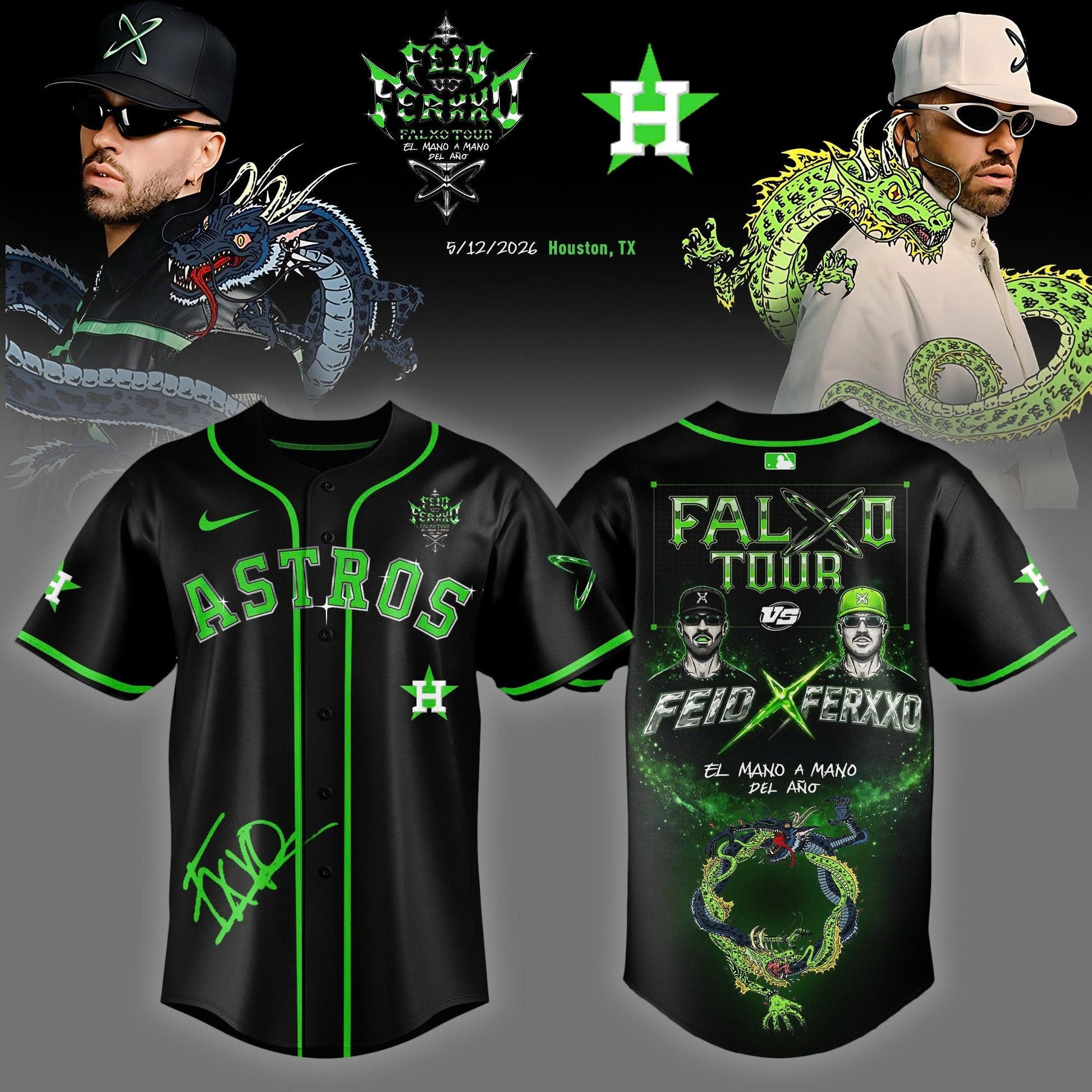 Houston Astros x FEID “Falxo Tour 2026” Limited Edition Jersey