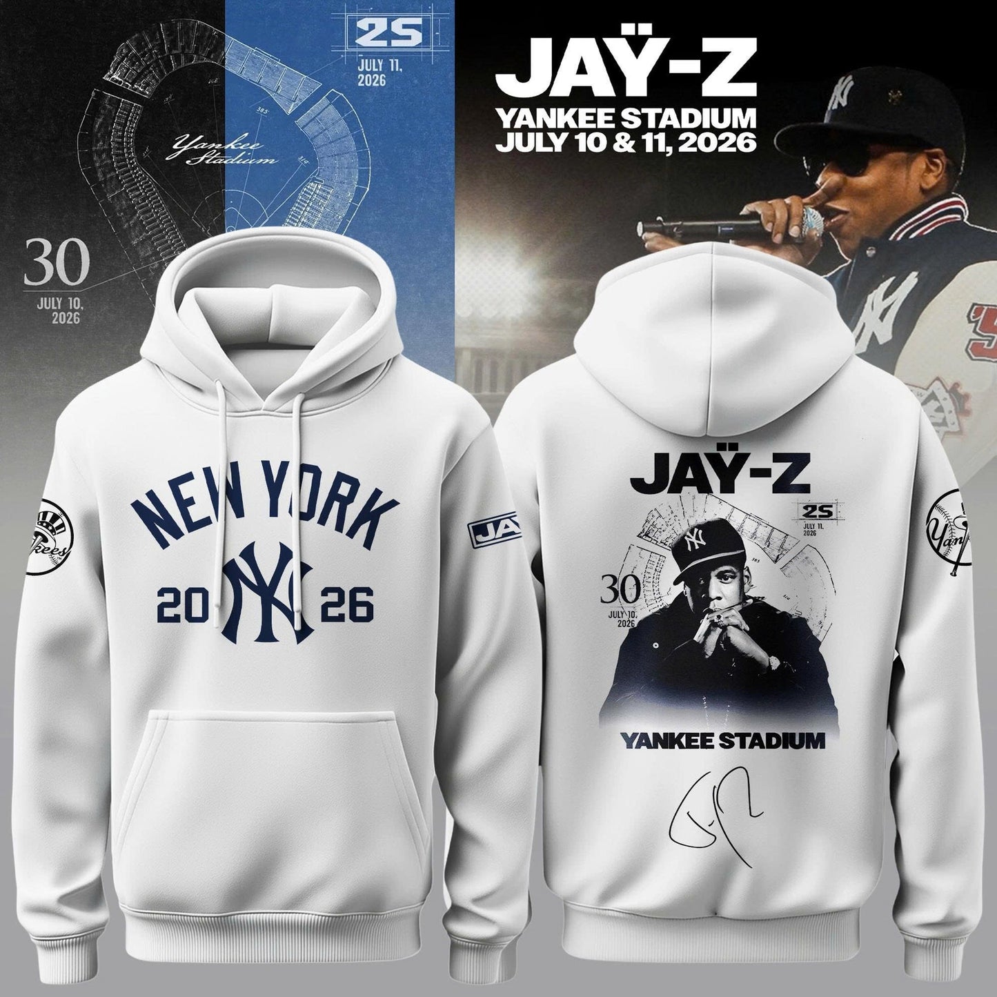 NYY x Jay-Z Hometown Show 2026 Limited Edition Hoodie