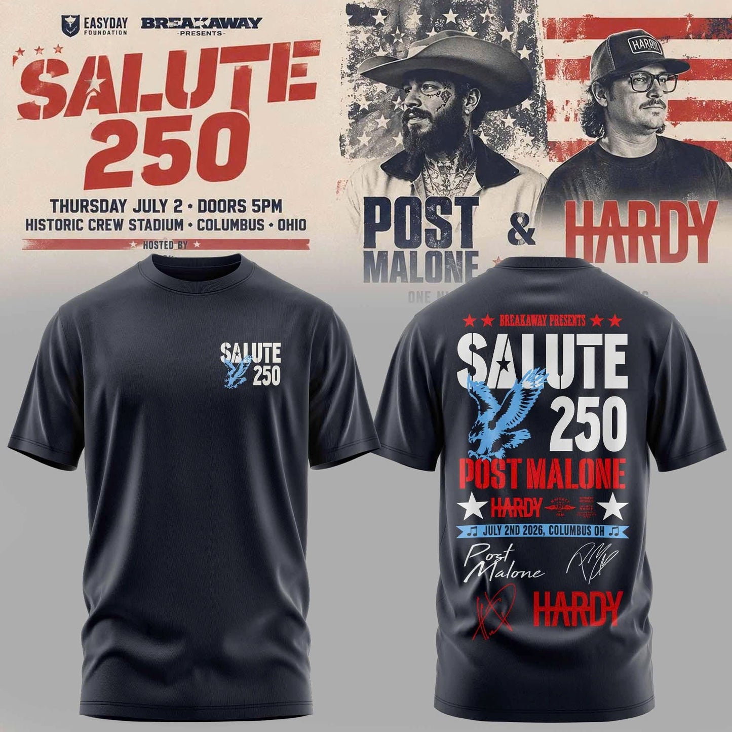 _ Limited Edition Salute 250 Columbus, OH T-Shirt